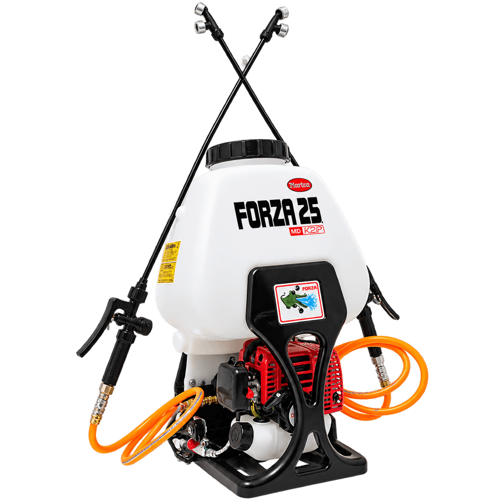 Motorized sprayer.